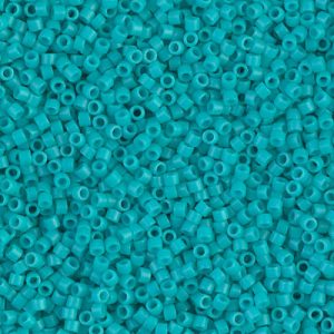 DB0793: DYED SEMI-FROSTED OPAQUE TURQUOISE GREEN DELICA 11/0
