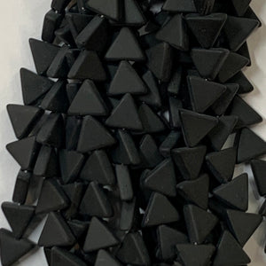 8mm Black Matte Triangles