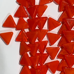 12mm Orange Opal Triangles