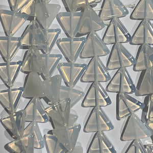 12mm White Opal Triangle