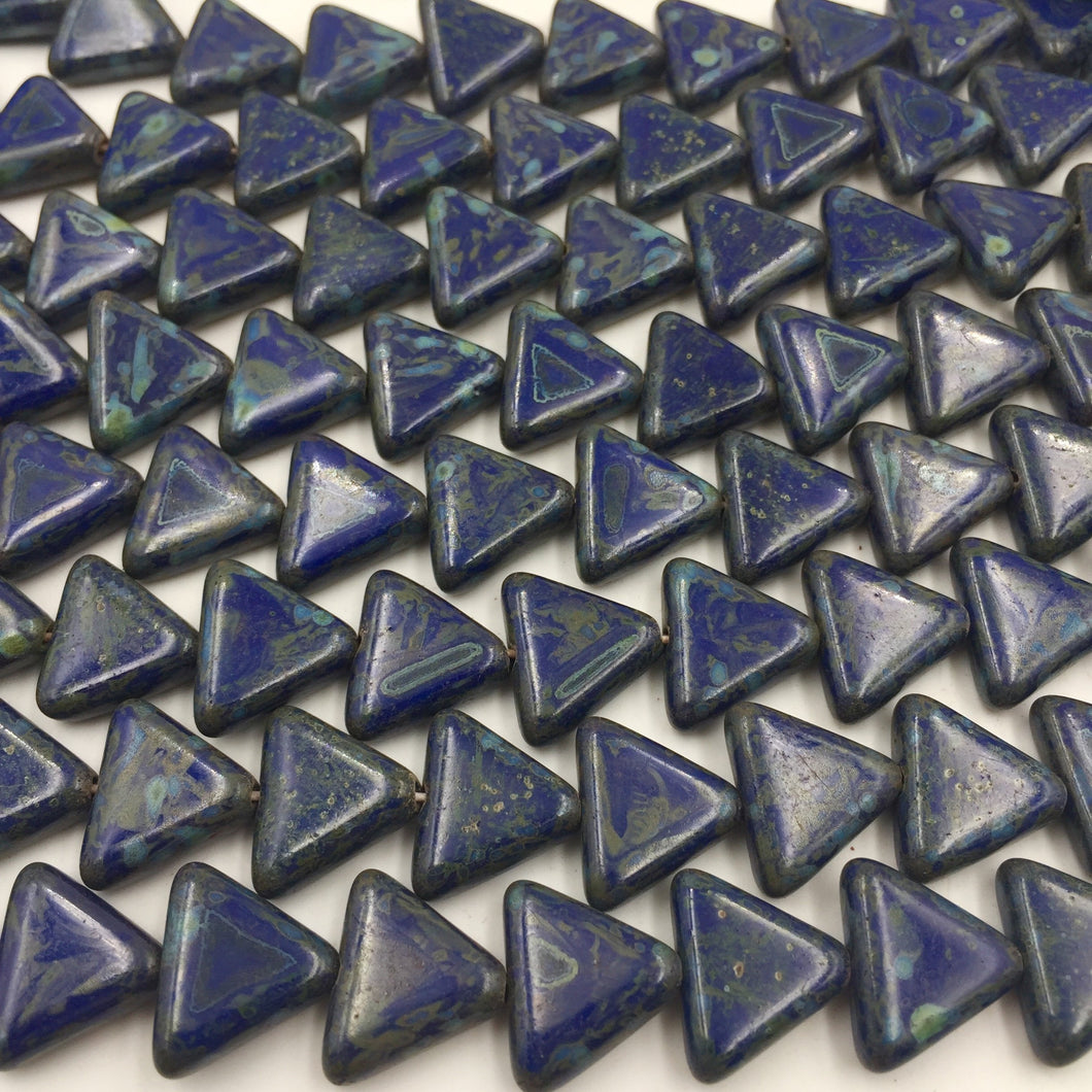 12mm Lapis Picasso Triangle
