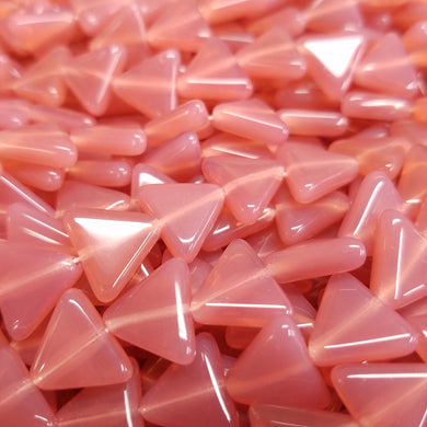 12mm Pink Grapefruit Opal Triangles