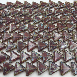 12mm Transparent Amethyst Picasso Triangle
